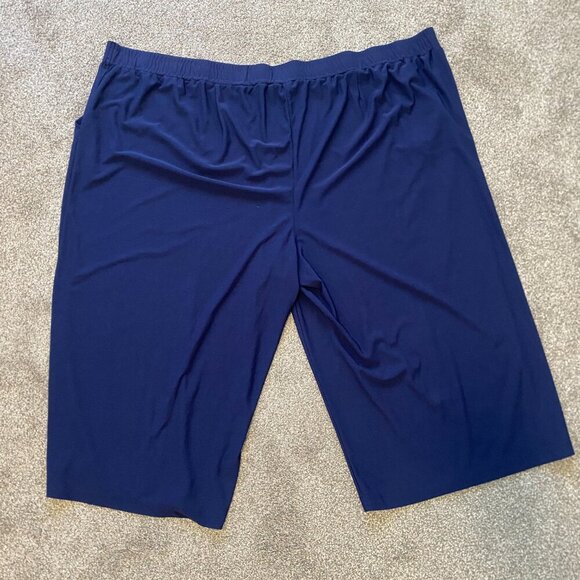 Coquette et Coquine Navy Blue Shorts Capris‎ Pants Plus Size 6X - Picture 3 of 6